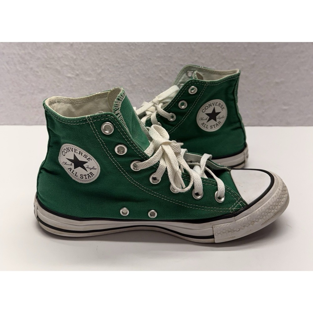 Converse Chuck Taylor All Star Green Hightop Canvas Sneakers Women's 8 Mens 6